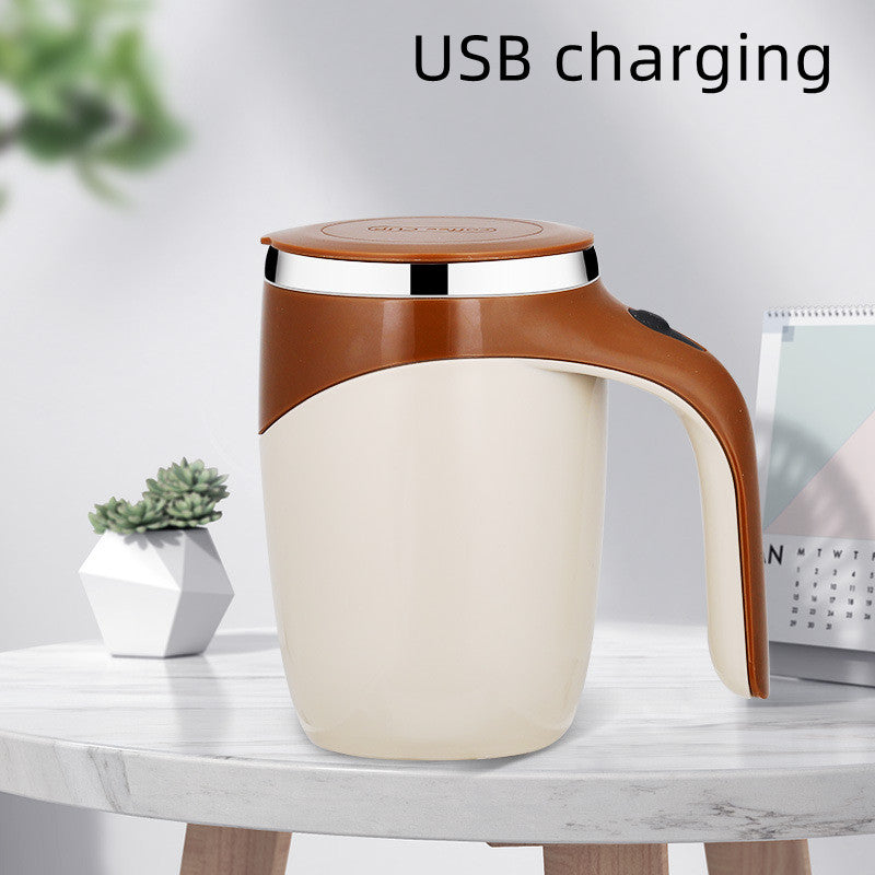 Revolutionary Rechargeable Automatic Stirring Cup - Effortless Mixing for Coffee, Tea, and More!