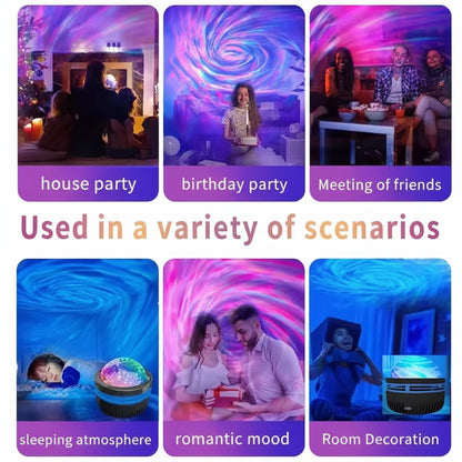 Transform Your Space with the LED Galaxy Projector: Colorful Night Sky Light for Kids' Rooms and Festive Celebrations
