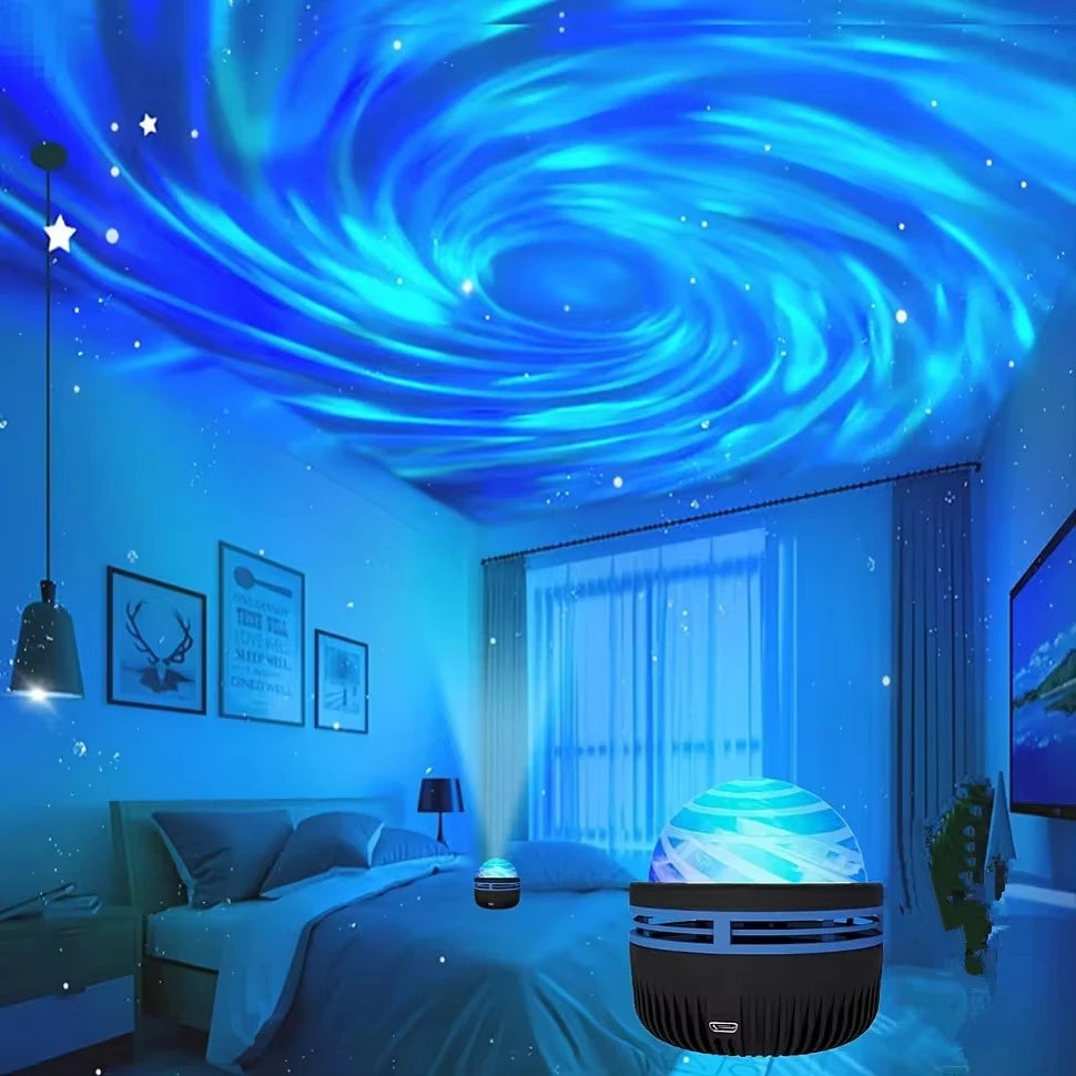 Transform Your Space with the LED Galaxy Projector: Colorful Night Sky Light for Kids' Rooms and Festive Celebrations