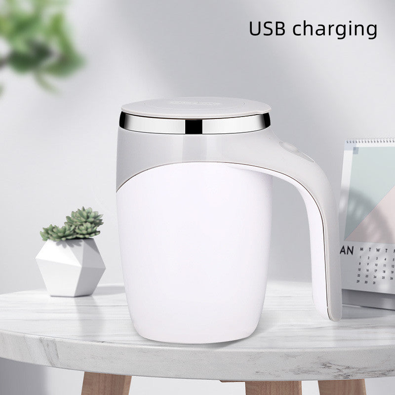 Revolutionary Rechargeable Automatic Stirring Cup - Effortless Mixing for Coffee, Tea, and More!