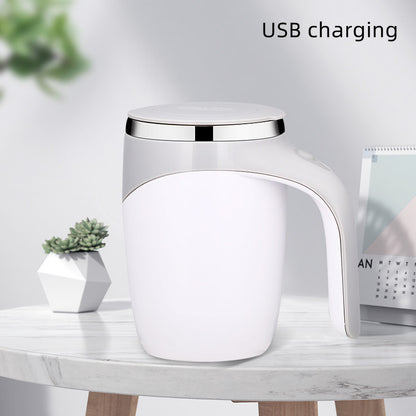Revolutionary Rechargeable Automatic Stirring Cup - Effortless Mixing for Coffee, Tea, and More!